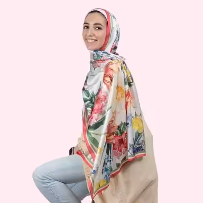 Rose Parade Scarf by Estringo Egyptian Women's Fashion Accessory
