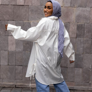 Poplin Long Shirt – Off-White