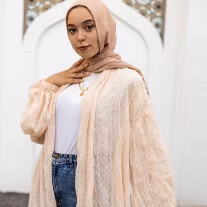 Simone chiffon cardigan by Estringo Egyptian women's fashion brand