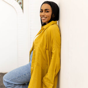 Linen Long Shirt – Mustard