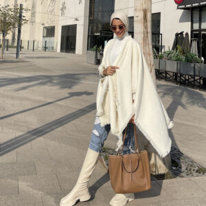 Off-White Cape Shawl