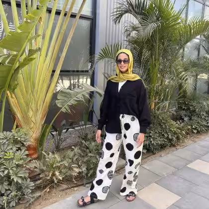 Polka Dots Off-white-Black