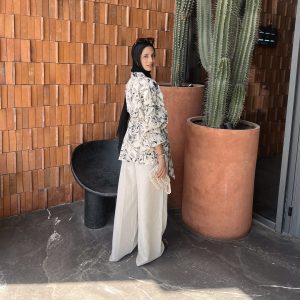 Off-white *black short kimono