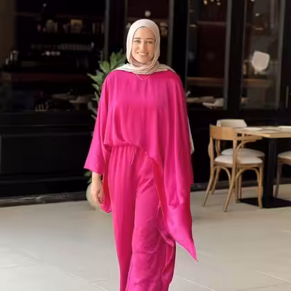 Horeya Satin Set Magenta