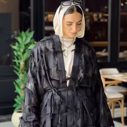 Samara Chiffon Black Set
