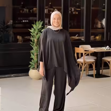 Horeya Satin Set black