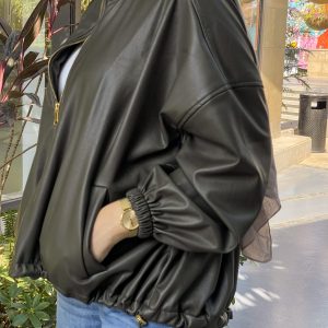 Olive Leather Jacket