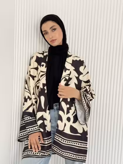 Layaly Short Kimono by Estringo Egyptian Women's Fashion Brand