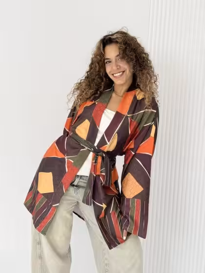 Zeina Short Kimono by Estringo Egyptian Women's Fashion Brand