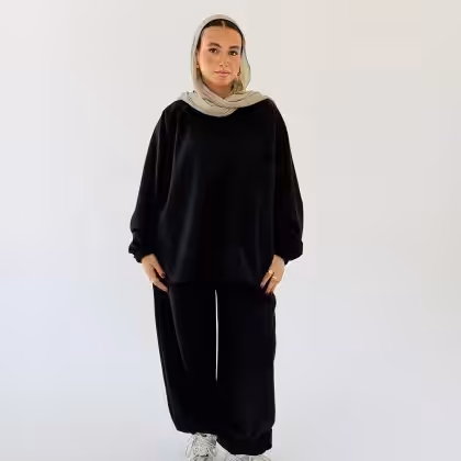 Black Flow Set by Estringo Egyptian women's fashion outfit