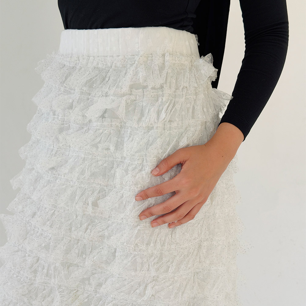 Pearl Skirt - White - Image 3