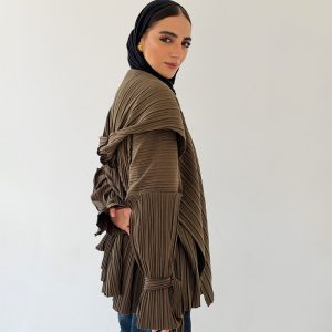Pleats-On-The-Go Jacket/Cardigan – Olive