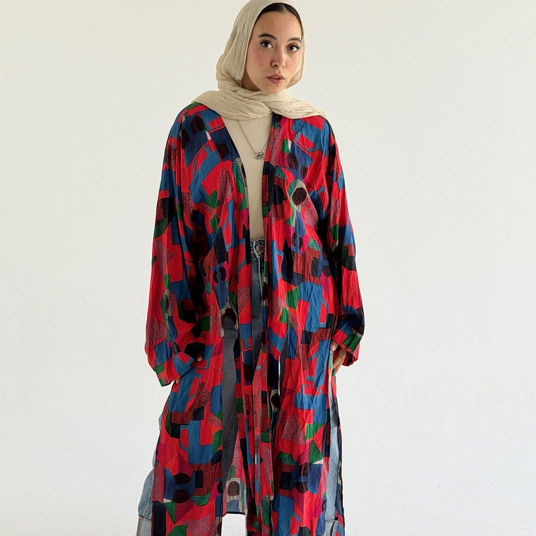 Qamar long Kimono