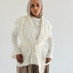 Checkmate vest (Fringed linen - White)