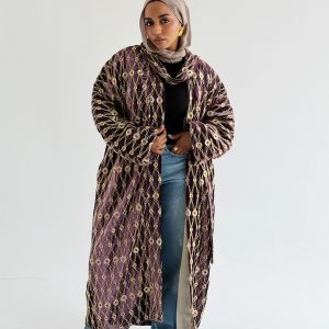 Royal Velvet Cardigan (Mulberry)