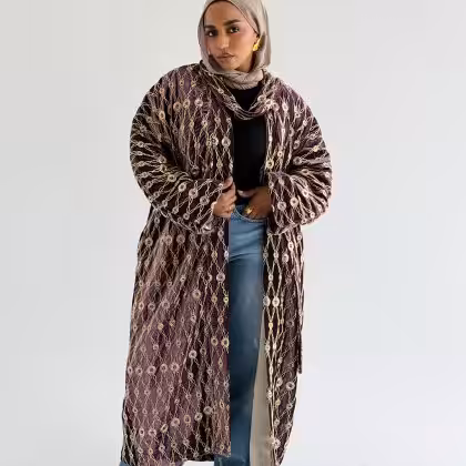 Royal Velvet Cardigan (Mulberry)