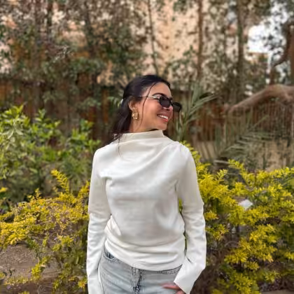 Off-white suede basic top by Estringo Egyptian women's fashion brand