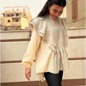 Perla Blouse -beige*beige