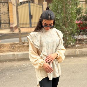 Perla Blouse -beige*beige