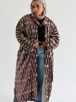 Royal Velvet Cardigan (Mulberry)