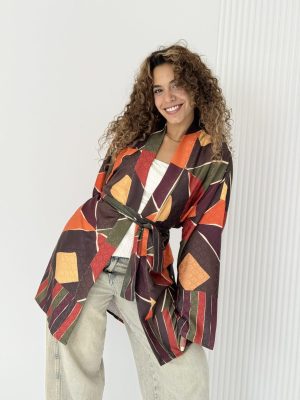 Zeina Short Kimono by Estringo Egyptian Women's Fashion Brand